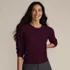 Women's Cashmere Puff Sleeve Crew Neck Sweater, alternative image