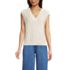 Women's Drifter Modern Cable V Neck Vest Sweater, Front