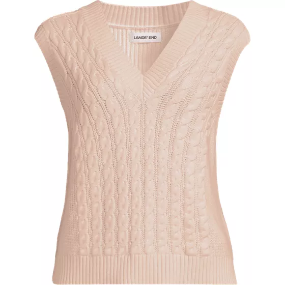 Women's Drifter Modern Cable V-neck Vest Sweater - primary