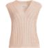 Women's Drifter Modern Cable V Neck Vest Sweater, Front
