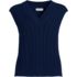 Women's Drifter Modern Cable V Neck Vest Sweater, Front