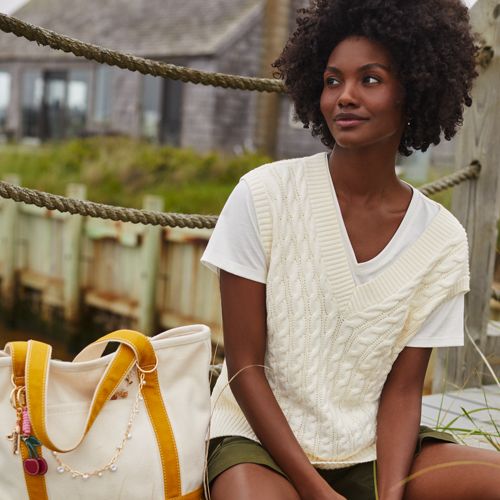 Women's Drifter Balloon Sleeve Sweater | Lands' End