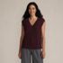 Women's Drifter Modern Cable V Neck Vest Sweater, Front