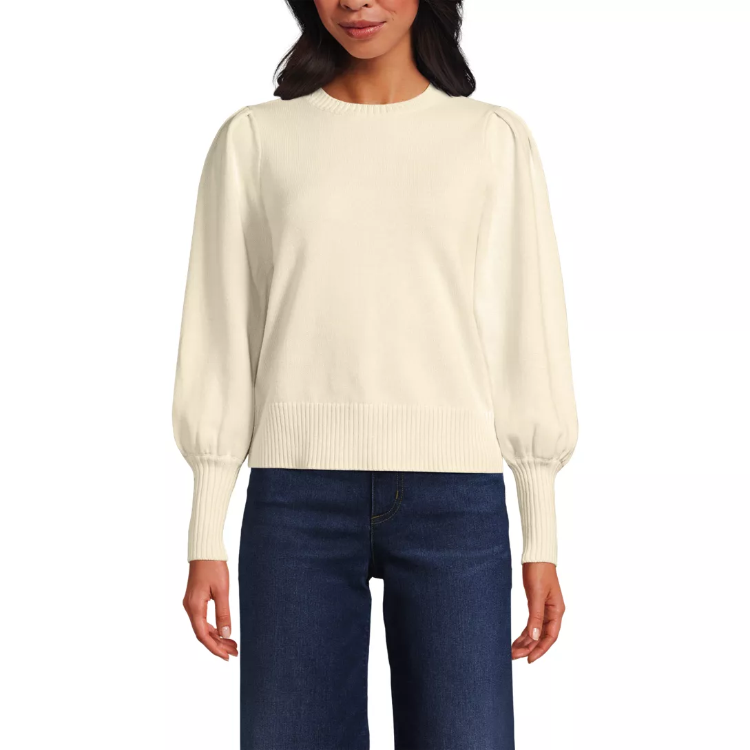 Women's Drifter Puff Sleeve Crew Neck Sweater