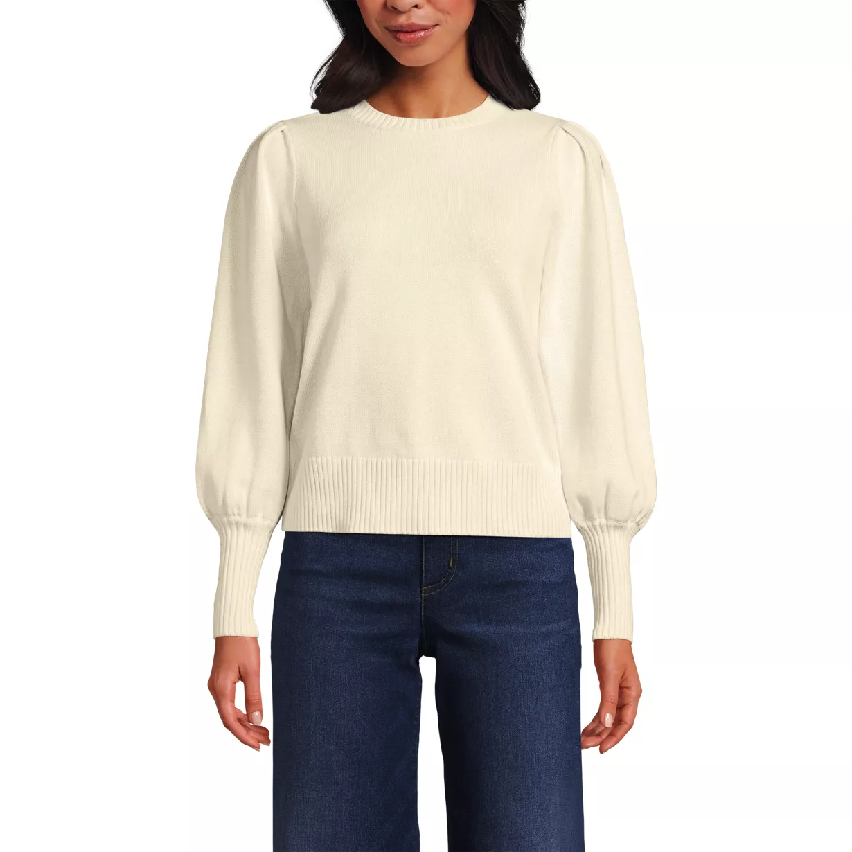 Women's Drifter Puff Sleeve Crew Neck Sweater