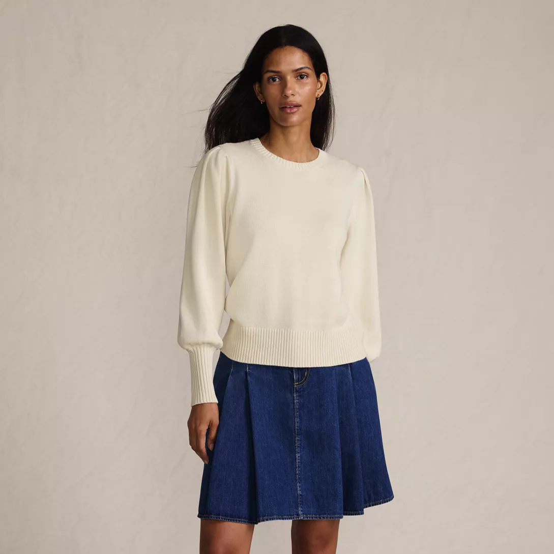 Women's Drifter Puff Sleeve Crew Neck Sweater