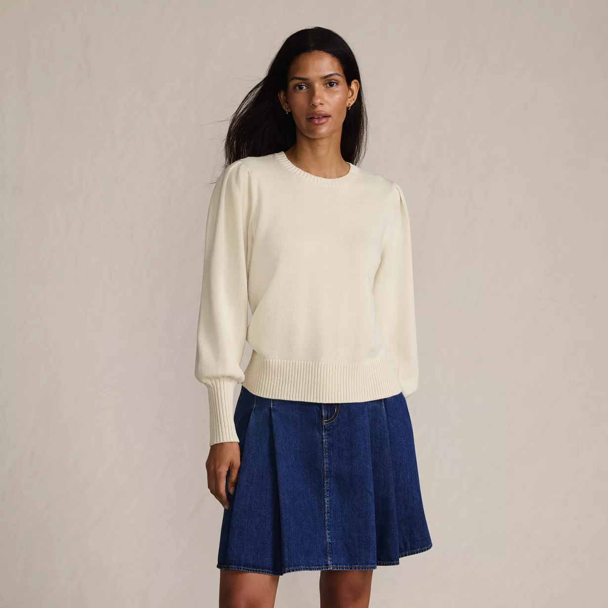 Women's Drifter Puff Sleeve Crew Neck Sweater