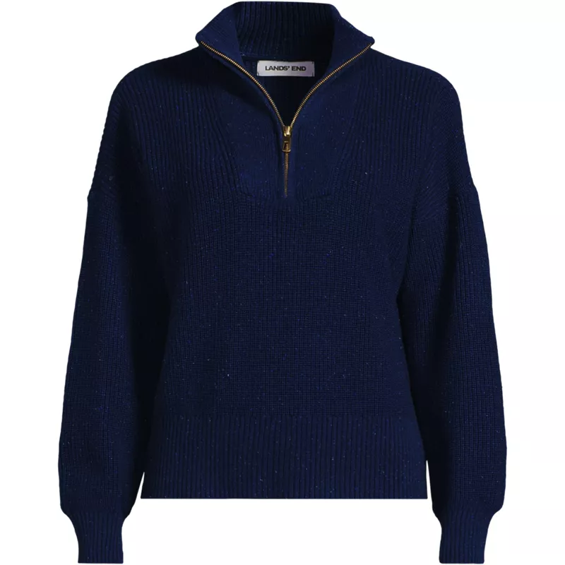 Women's Drifter Shaker Wedge Quarter Zip Sweater, Front