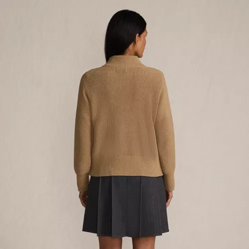 Women's Drifter Shaker Wedge Quarter Zip Sweater, Back