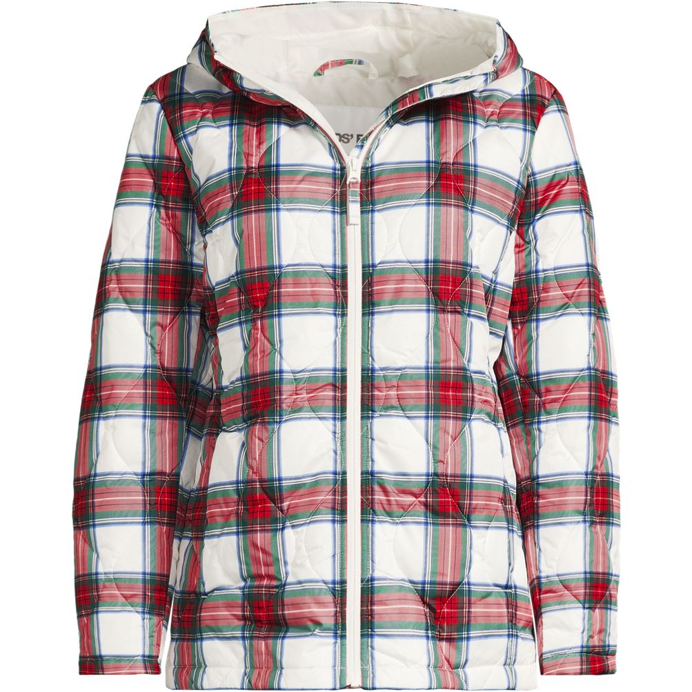 Women's Print FeatherFree Quilted Insulated Jacket | Lands' End