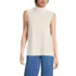 Women's Fine Gauge Sleeveless Mock Sweater, Front