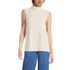 Women's Fine Gauge Sleeveless Mock Sweater, Front