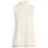 Women's Fine Gauge Sleeveless Mock Sweater, Front