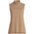 Women's Fine Gauge Sleeveless Mock Sweater, Front
