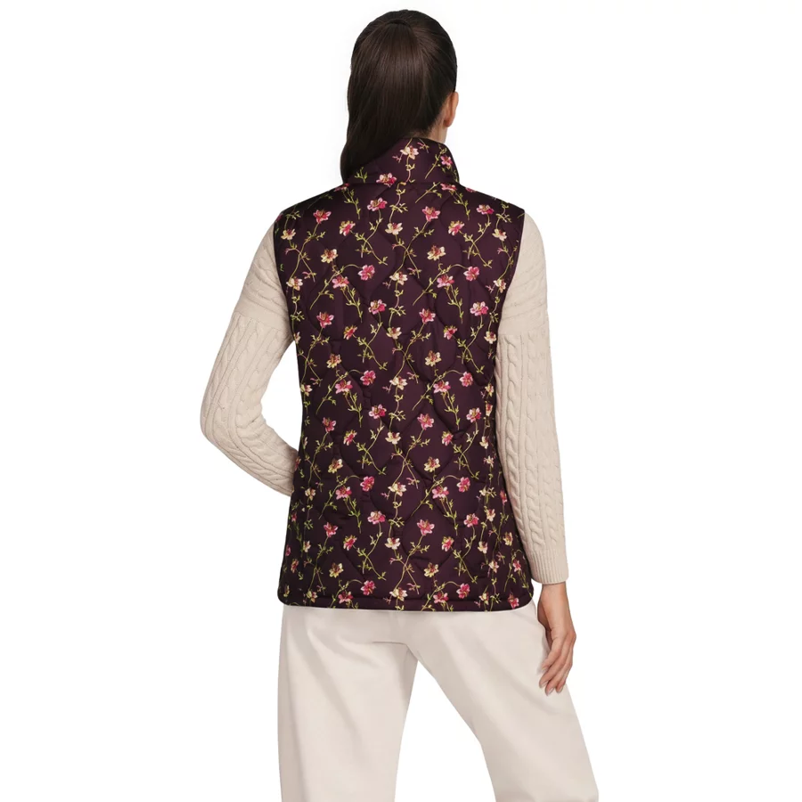 Women's Print Featherfree Quilted Insulated Vest view 4