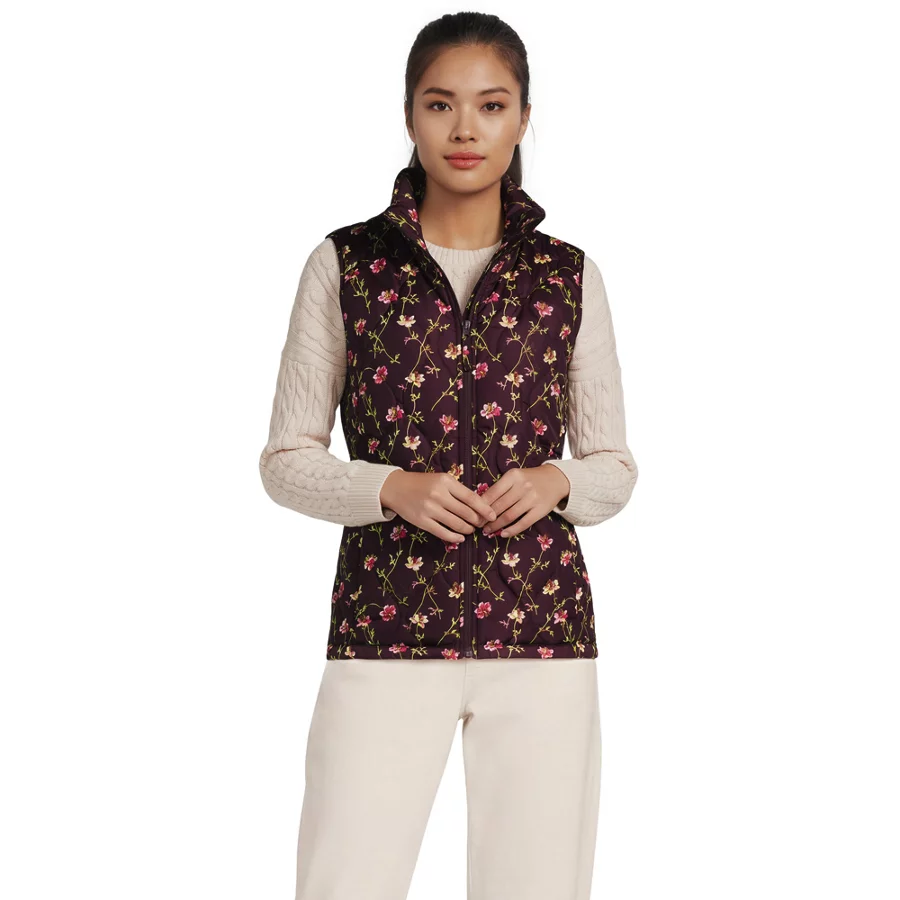 Women's Print Featherfree Quilted Insulated Vest view 5