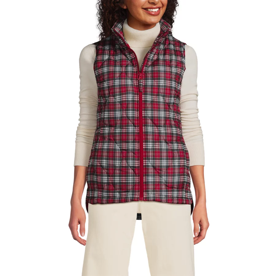 Women's Print Featherfree Quilted Insulated Vest view 5