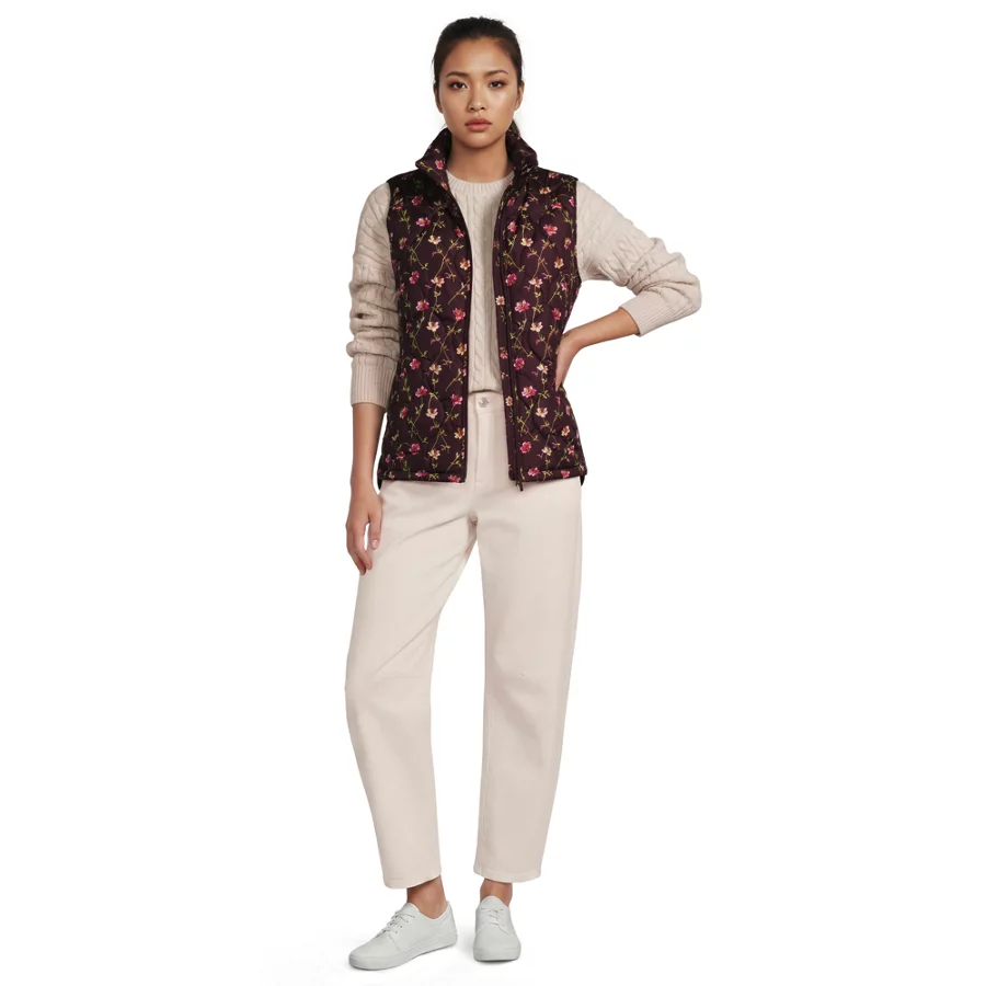 Women's Print Featherfree Quilted Insulated Vest view 6