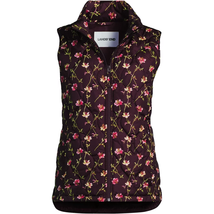 Women's Print Featherfree Quilted Insulated Vest view 7