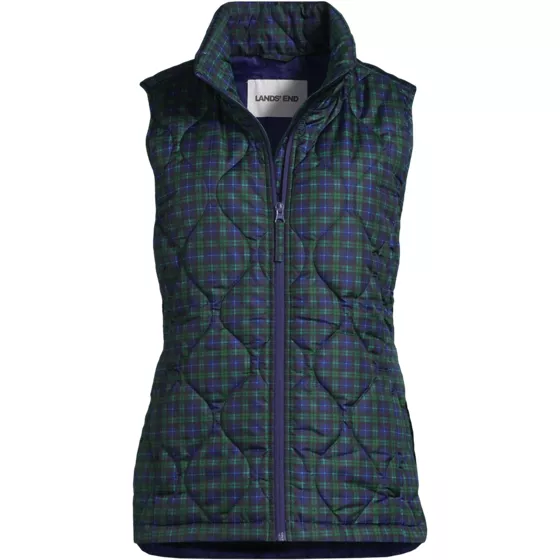 Women's Print FeatherFree Quilted Insulated Vest - primary