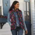 Women's Petite Print FeatherFree Quilted Insulated Vest, alternative image