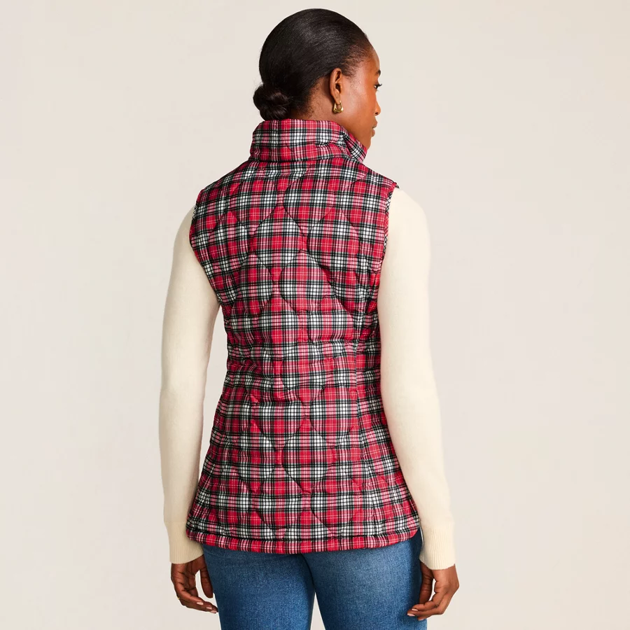 Women's Print Featherfree Quilted Insulated Vest view 2