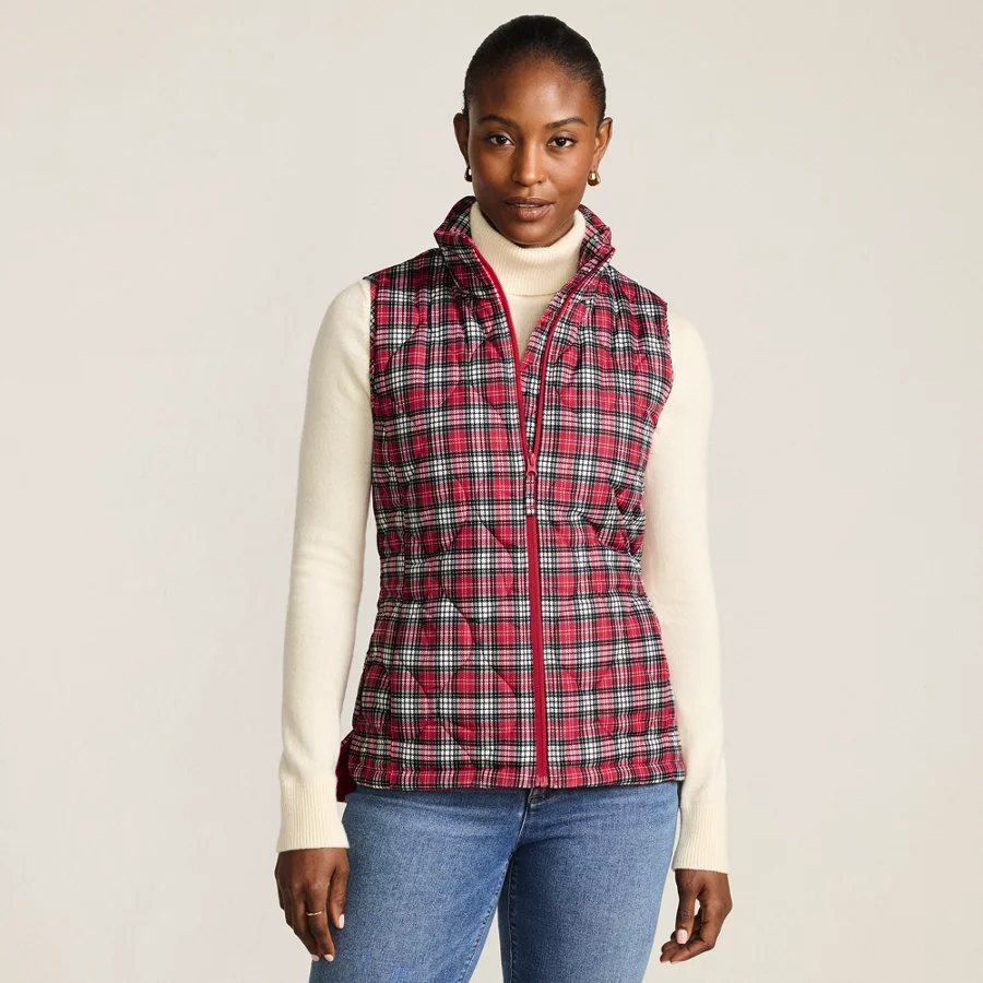 Women's Print Featherfree Quilted Insulated Vest view 3