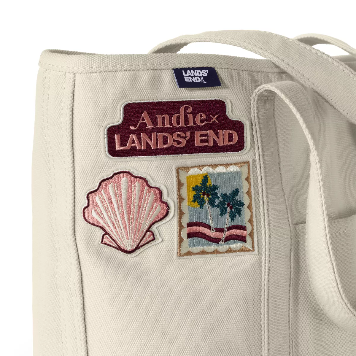 Andie x Lands' End Canvas Patch Tote