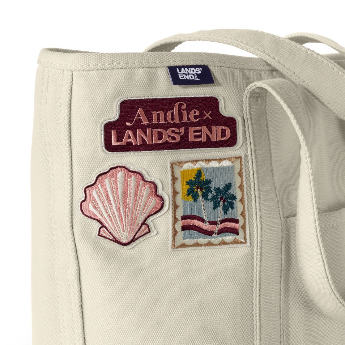 Andie x Lands' End Canvas Patch Tote