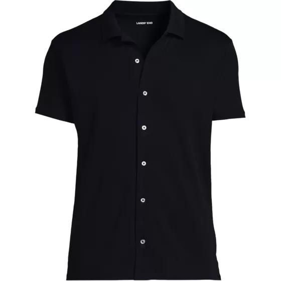 School Uniform Men's Big Supima Short Sleeve Button Front Shirt - primary
