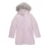 Girls Water Resistant Velour Parka, alternative image