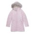 Girls Water Resistant Velour Parka, alternative image