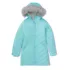 Girls Water Resistant Velour Parka, alternative image