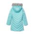 Girls Water Resistant Velour Parka, alternative image