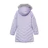 Girls Water Resistant Velour Parka, alternative image