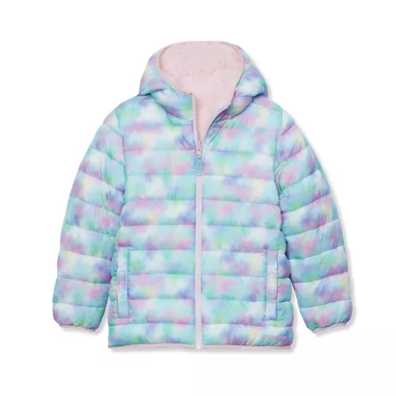 Girls FeatherFree™ Reversible Hooded Jacket - primary