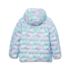 Girls Water Resistant Reversible Hooded Jacket, alternative image