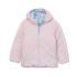 Girls Water Resistant Reversible Hooded Jacket, alternative image