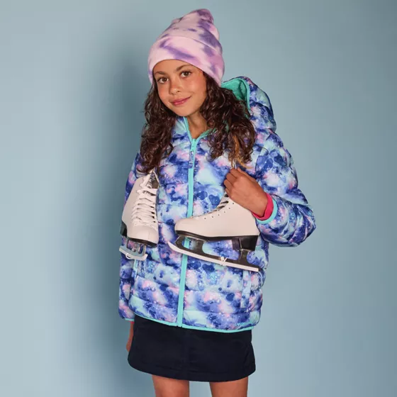 Girls FeatherFree™ Reversible Hooded Jacket - primary