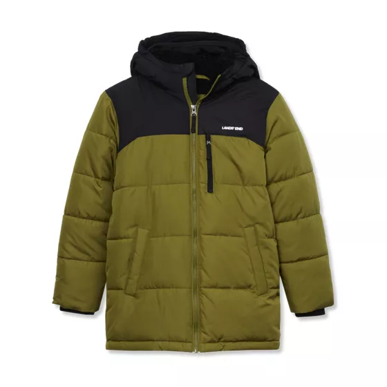 Boys Water Resistant Sherpa Lined Coat - primary