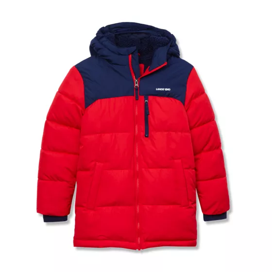 Boys Water Resistant Sherpa Lined Coat - primary