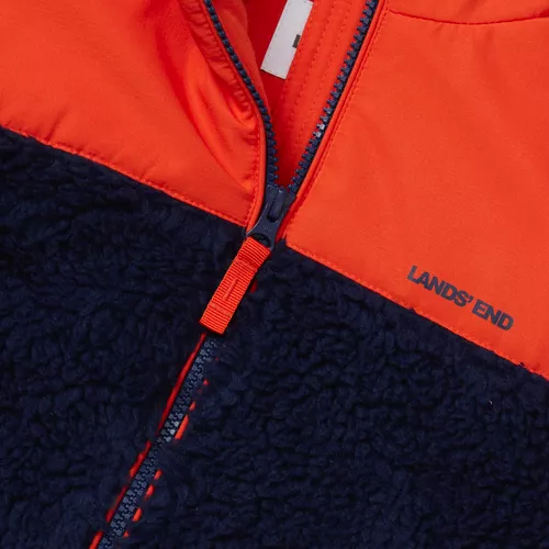 Kids Water Resistant Mixed Media Insulated Jacket, alternative image