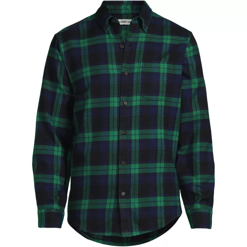 Men's Long Sleeve Flagship Flannel Shirt, Front