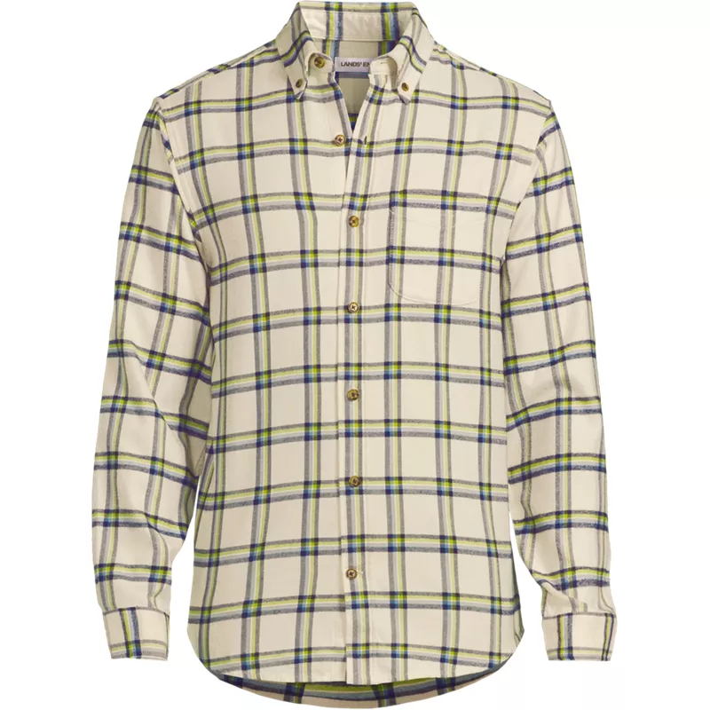 Men's Long Sleeve Flagship Flannel Shirt, Front