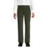 Men's Corduroy Comfort Waist Classic Fit Plain Front Pant, Front
