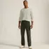 Men's Corduroy Comfort Waist Classic Fit Plain Front Pant, alternative image