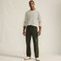 Men's Corduroy Comfort Waist Classic Fit Plain Front Pant, alternative image