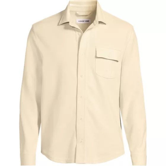 Men's Tall Long Sleeve Workwear Waffle Shirt - primary