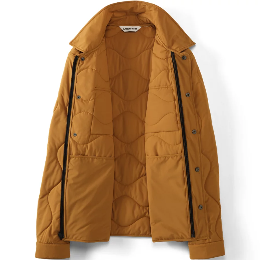 Men's Quilted Insulated Shirt Jacket view 4