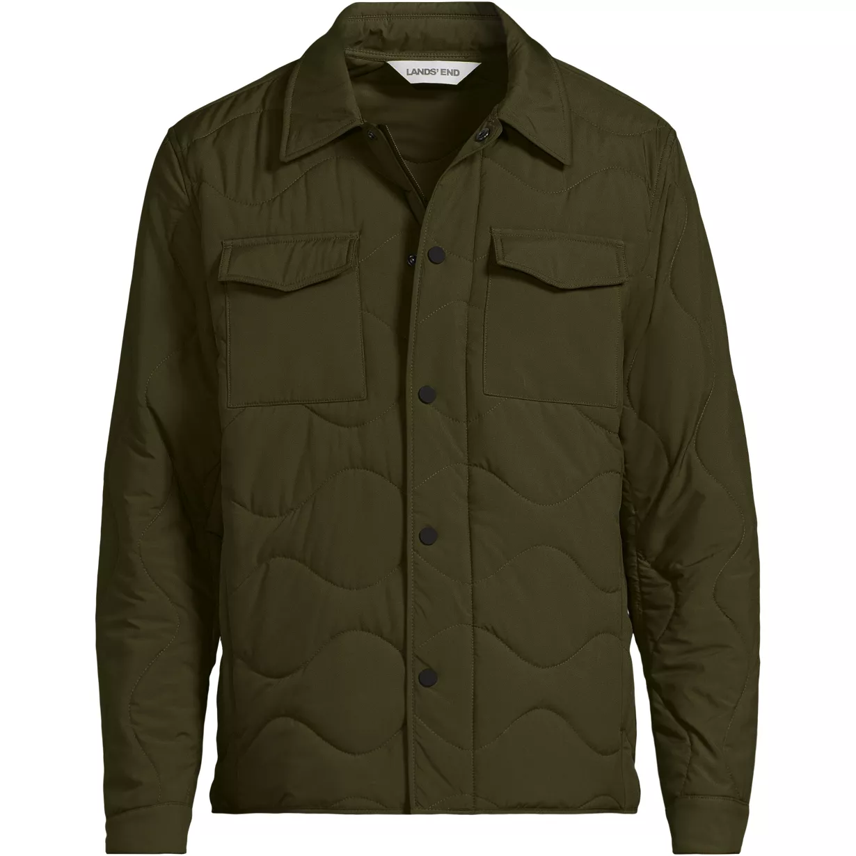 Men's Quilted Insulated Shirt Jacket